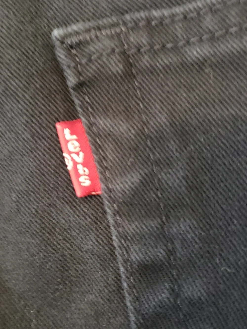 Levi's 513 38x30 Black Straight Leg Jeans